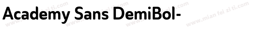 Academy Sans DemiBol字体转换